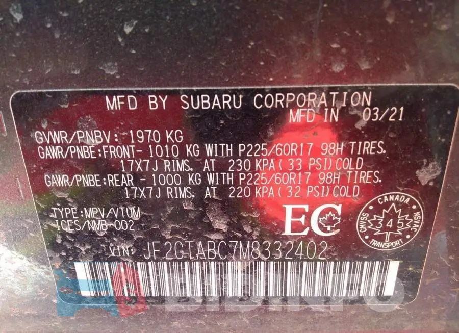 JF2GTABC7M8332402 Photo# 9