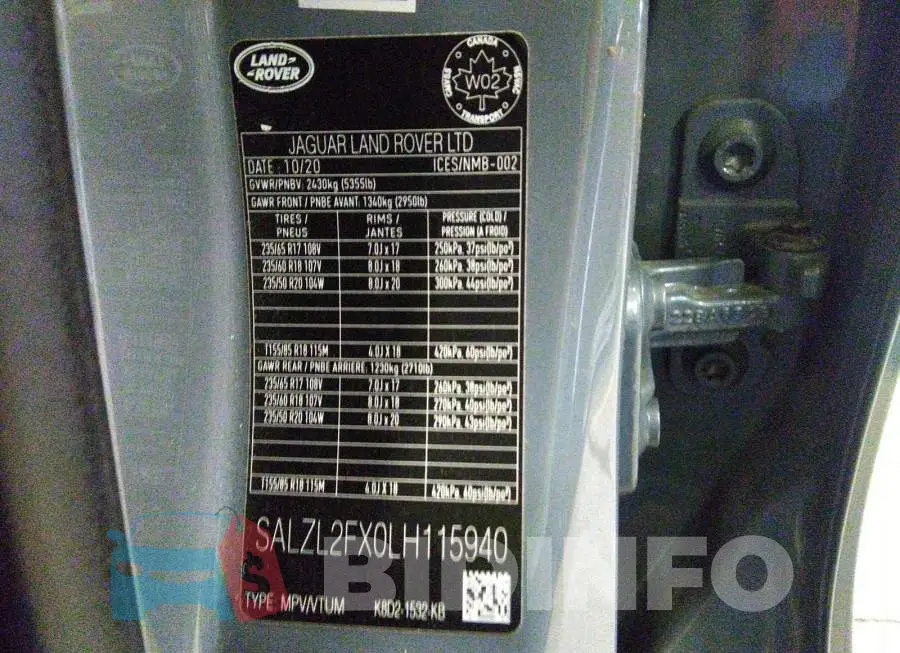 SALZL2FX0LH115940 Photo# 9