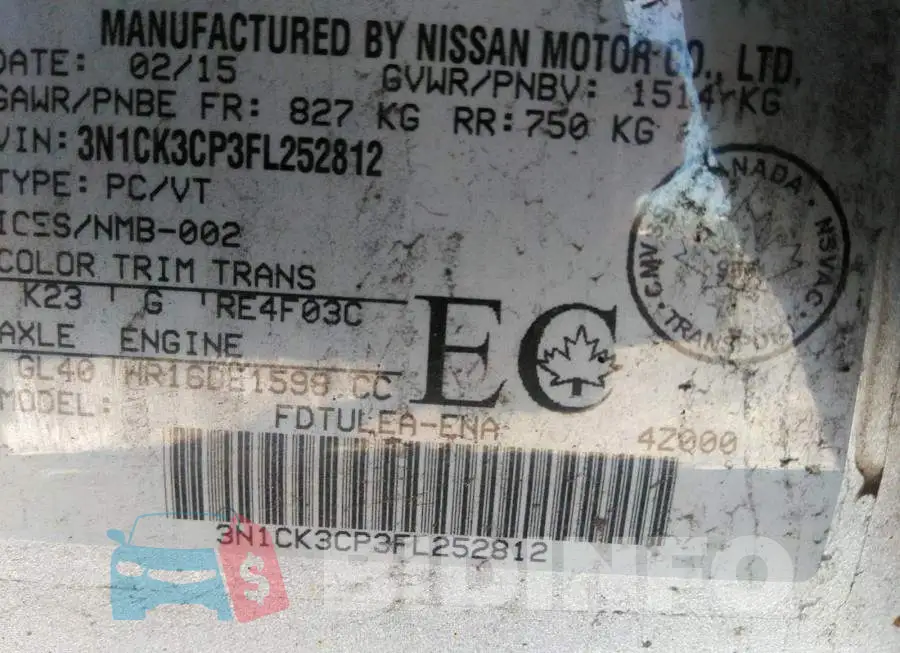 3N1CK3CP3FL252812 Photo# 9