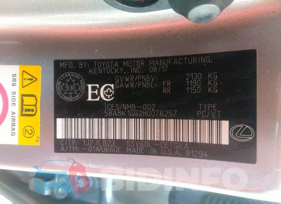 58ABK1GG2HU076257 Photo# 9