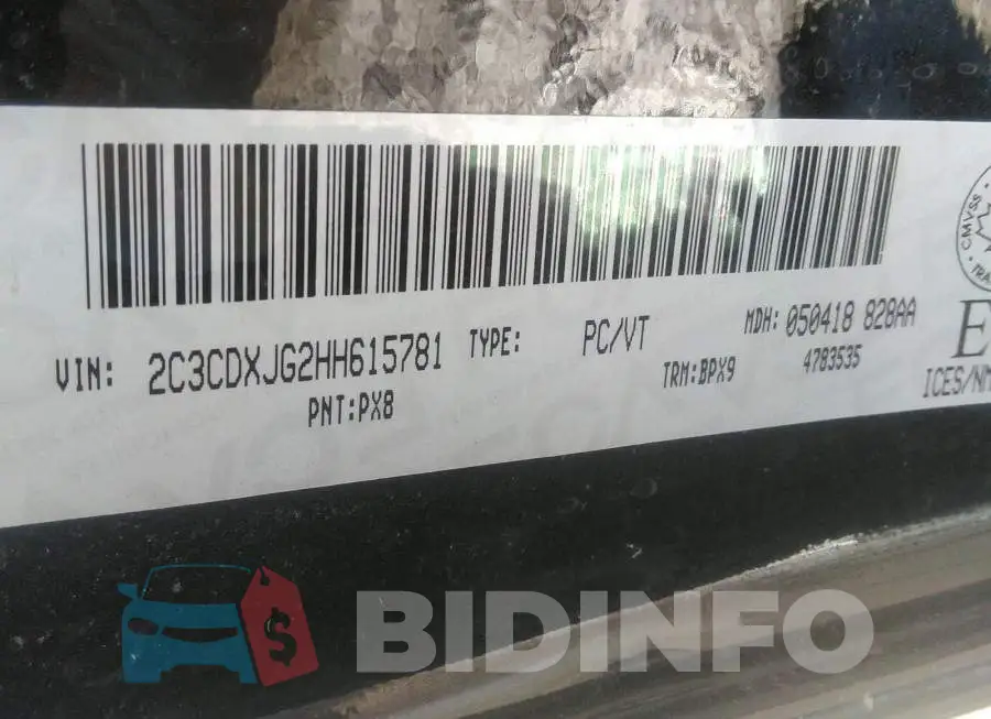 2C3CDXJG2HH615781 Photo# 9
