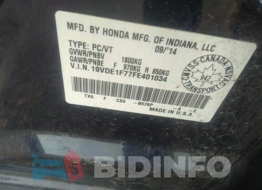 19VDE1F77FE401034 Photo# 9