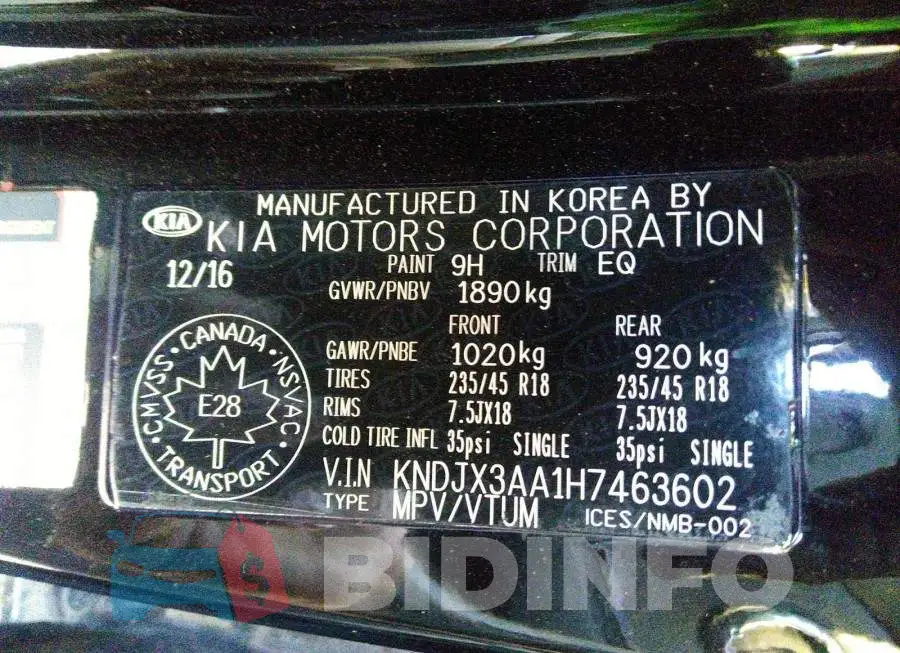 KNDJX3AA1H7463602 Photo# 9