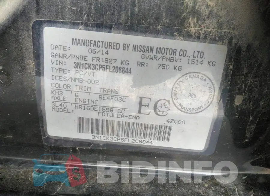 3N1CK3CP5FL208844 Photo# 9