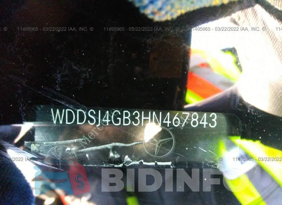 WDDSJ4GB3HN467843 Photo# 9