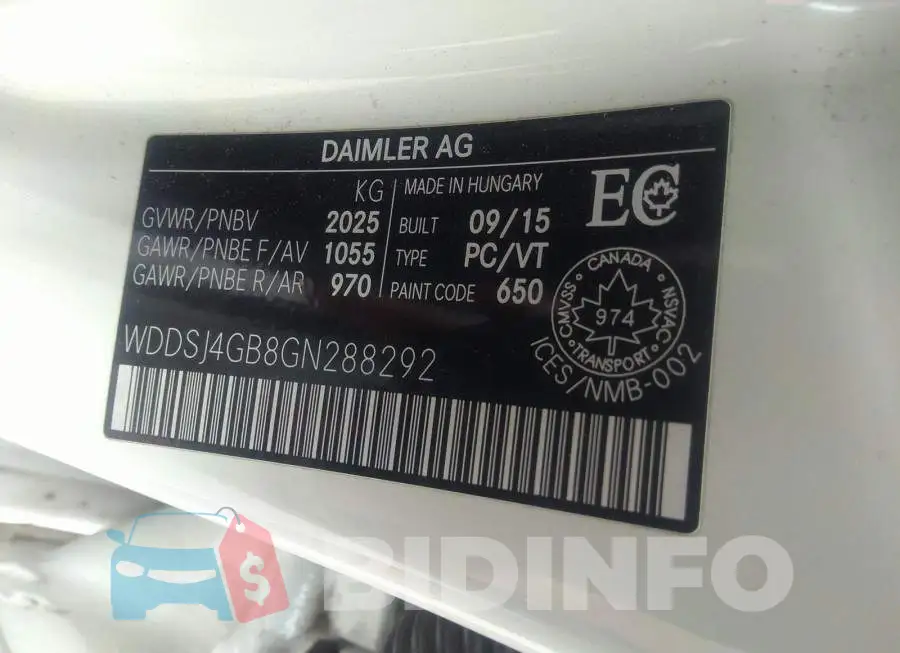 WDDSJ4GB8GN288292 Photo# 9
