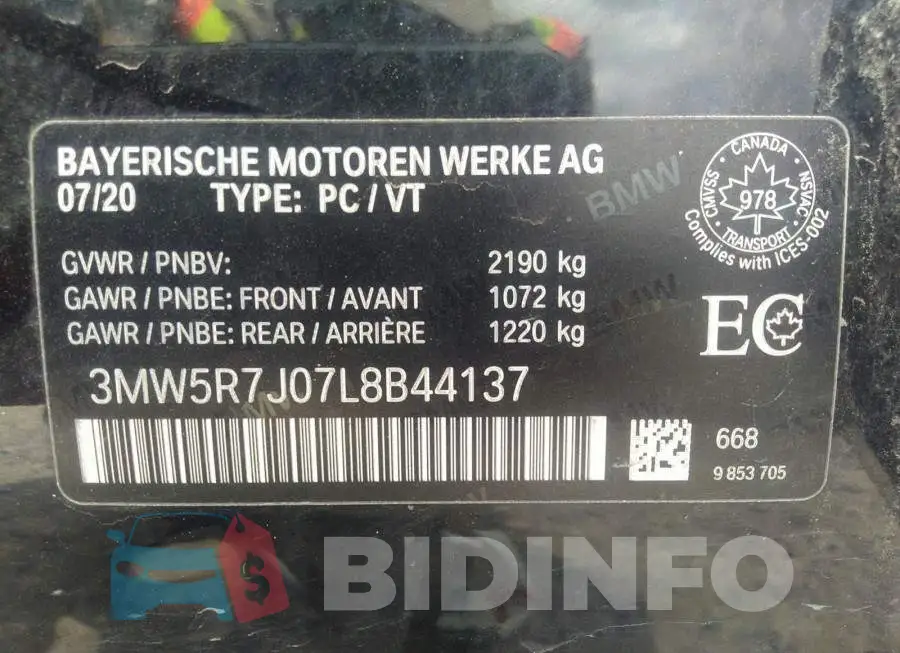 3MW5R7J07L8B44137 Photo# 9