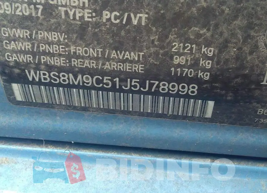 WBS8M9C51J5J78998 Photo# 9