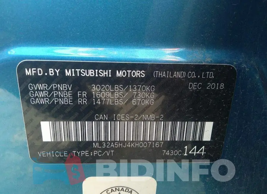 ML32A5HJ4KH007167 Photo# 9