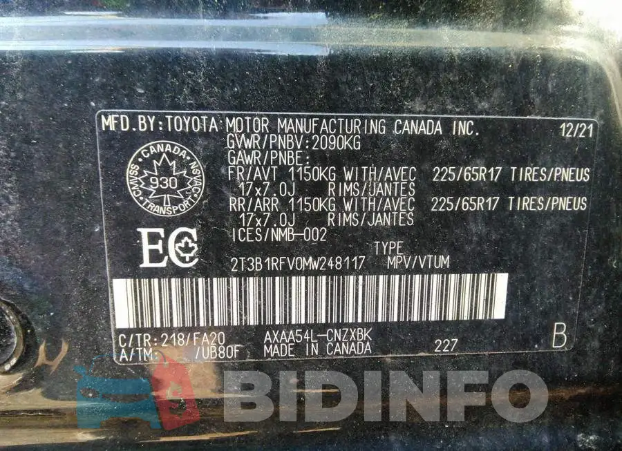 2T3B1RFV0MW248117 Photo# 9