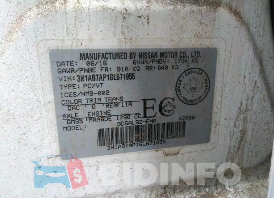3N1AB7AP1GL671955 Photo# 9