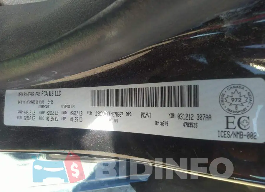 1C3CCCAB6FN678967 Photo# 9