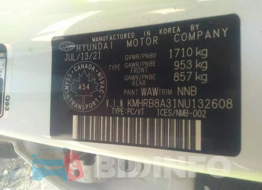 KMHRB8A31NU132608 Photo# 9