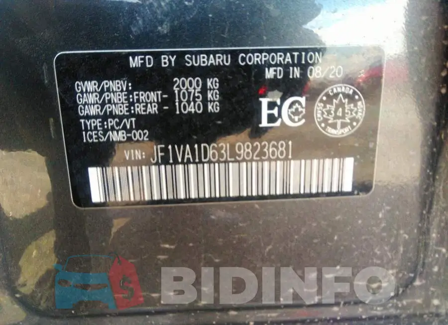 JF1VA1D63L9823681 Photo# 9