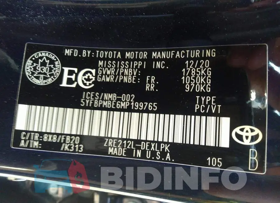 5YFBPMBE6MP199765 Photo# 9