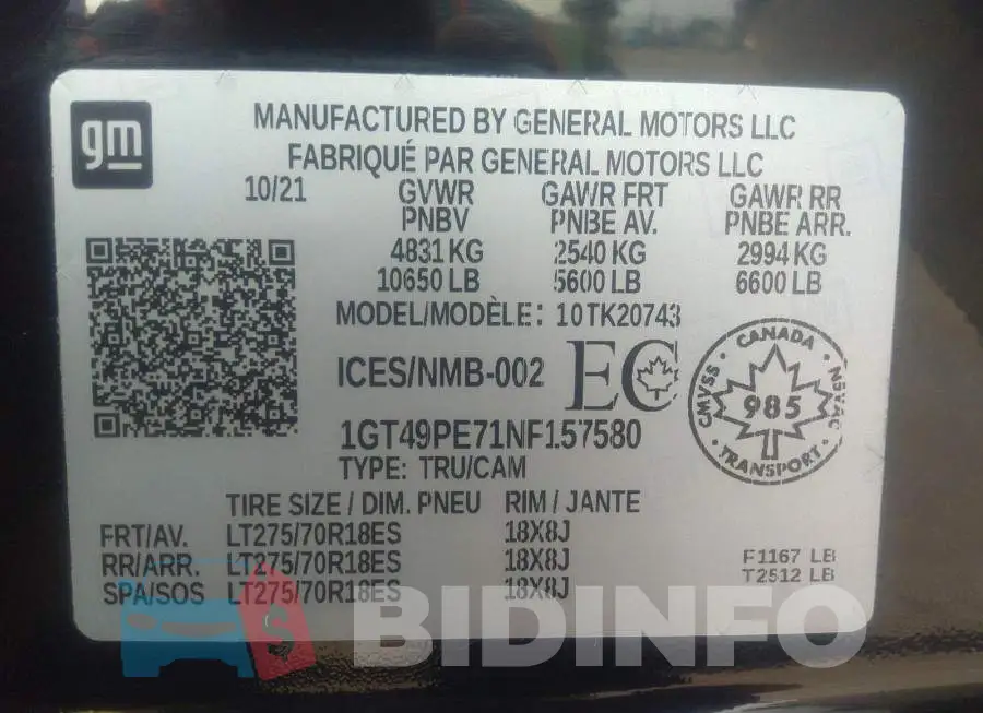 1GT49PE71NF157580 Photo# 9