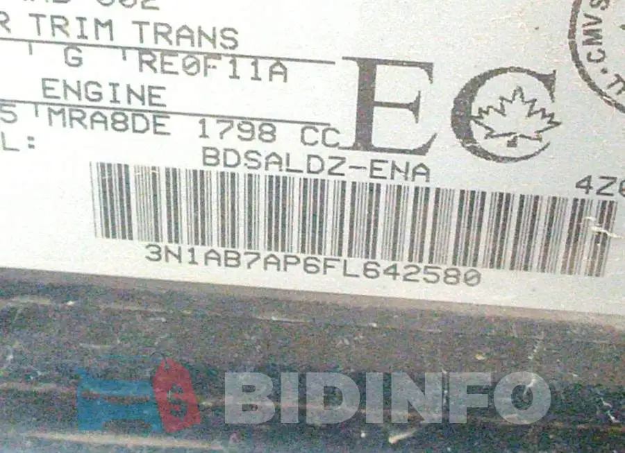 3N1AB7AP6FL642580 Photo# 9