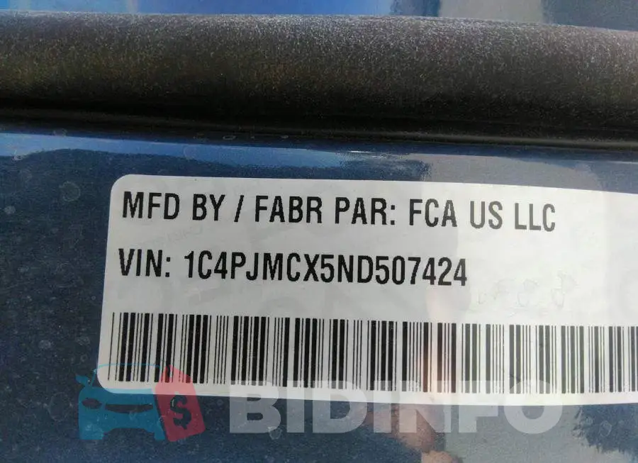 1C4PJMCX5ND507424 Photo# 9