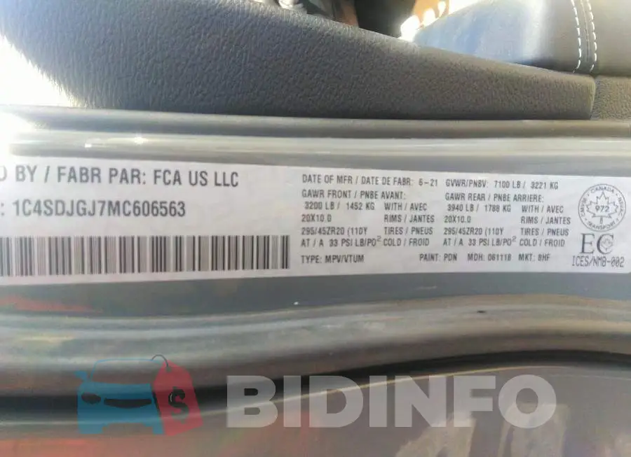 1C4SDJGJ7MC606563 Photo# 9