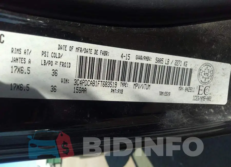 3C4PDCAB1FT683519 Photo# 9