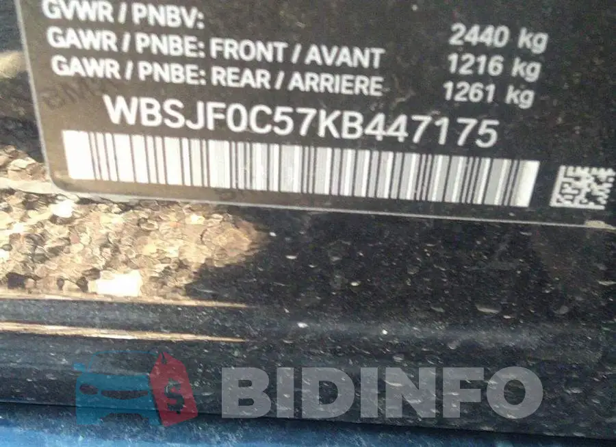 WBSJF0C57KB447175 Photo# 9