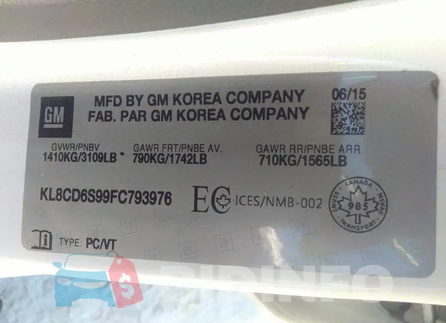 KL8CD6S99FC793976 Photo# 9