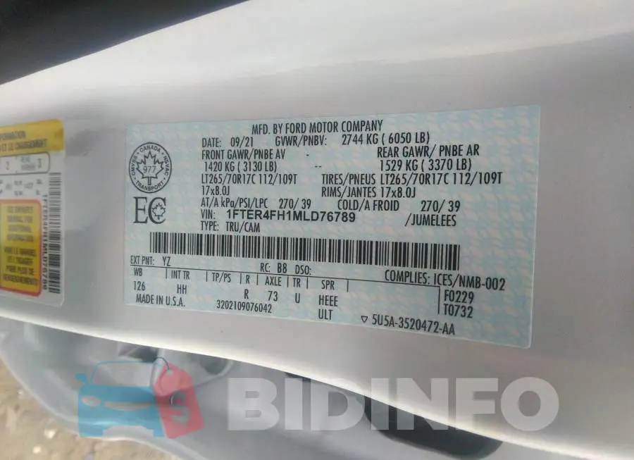 1FTER4FH1MLD76789 Photo# 9