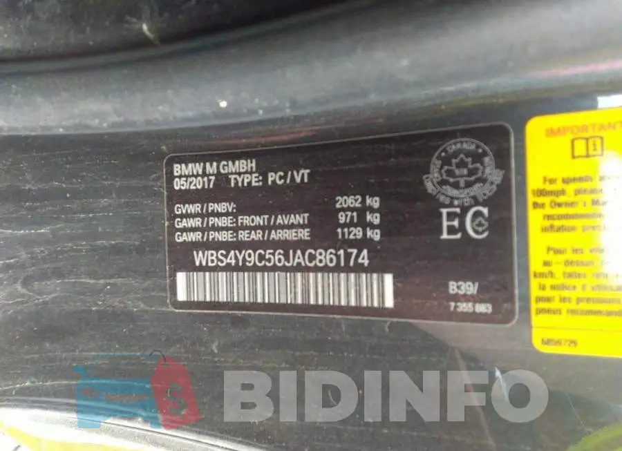 WBS4Y9C56JAC86174 Photo# 9