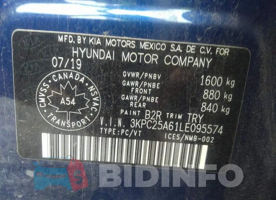 3KPC25A61LE095574 Photo# 9