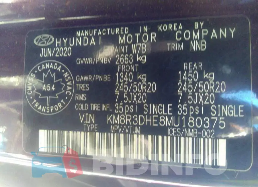 KM8R3DHE8MU180375 Photo# 9
