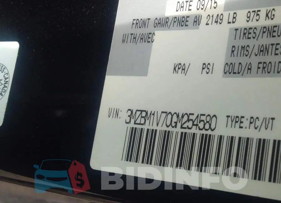 3MZBM1V70GM254580 Photo# 9