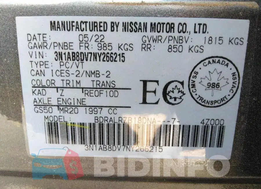 3N1AB8DV7NY266215 Photo# 9