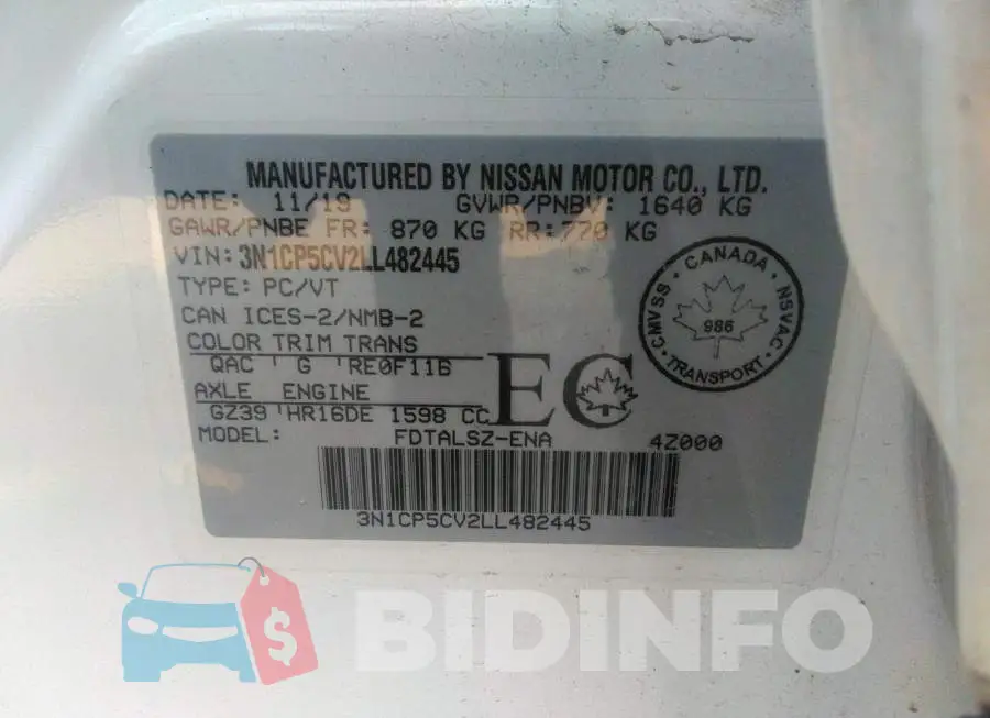 3N1CP5CV2LL482445 Photo# 9