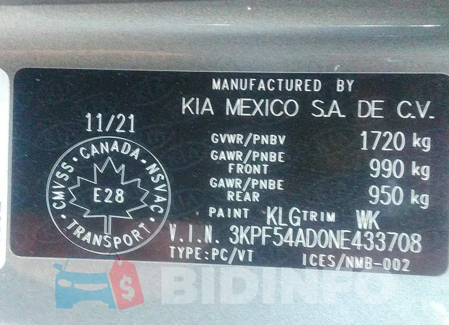 3KPF54AD0NE433708 Photo# 9