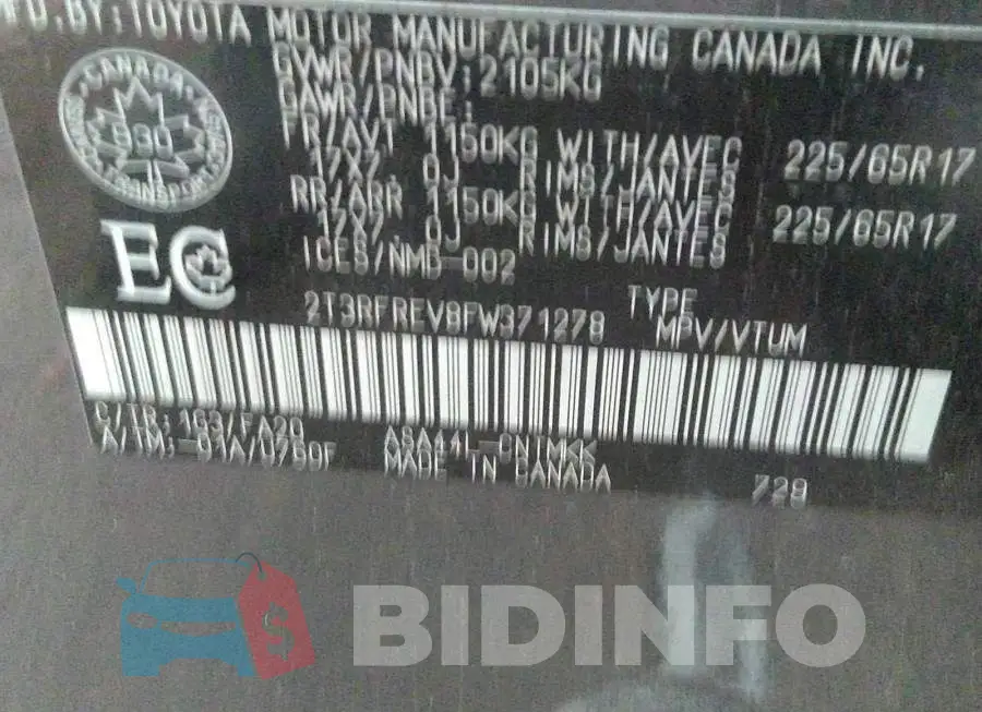 2T3RFREV8FW371278 Photo# 9