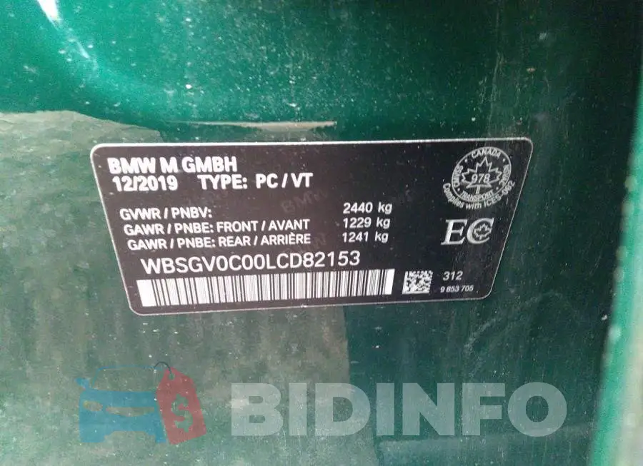 WBSGV0C00LCD82153 Photo# 9