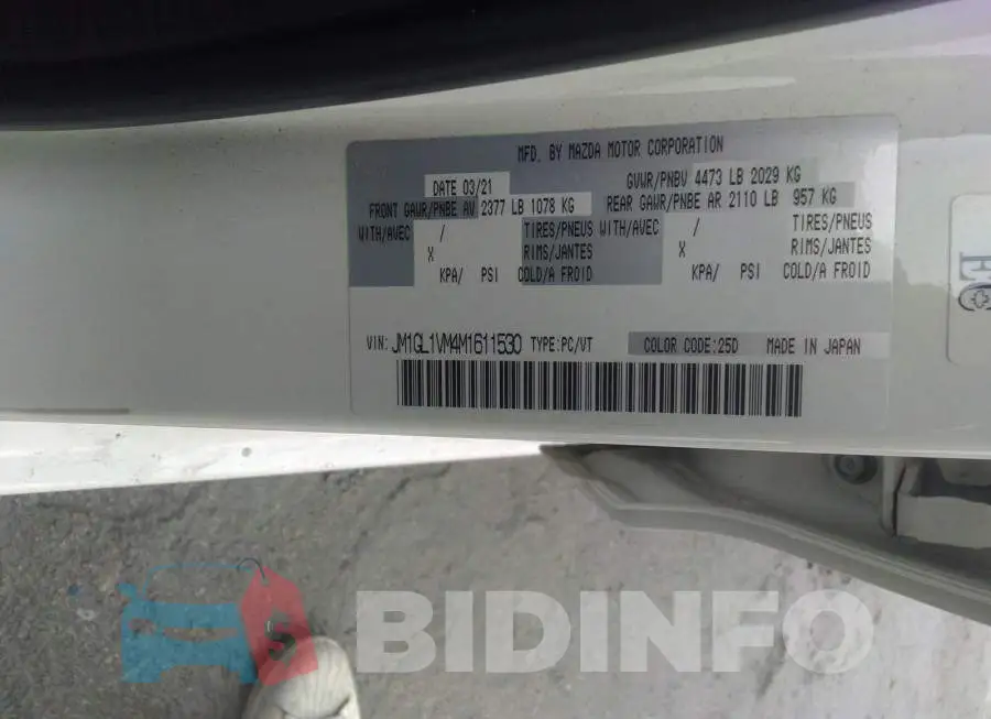 JM1GL1VM4M1611530 Photo# 9