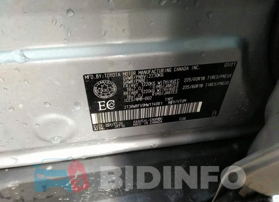 2T3RWRFV9MW114061 Photo# 9