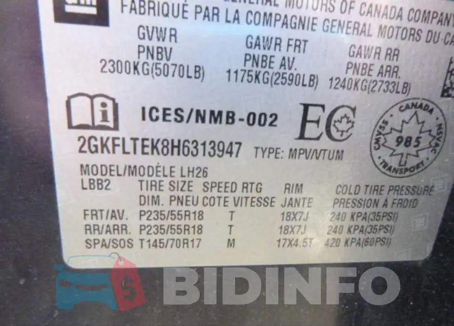 2GKFLTEK8H6313947 Photo# 9