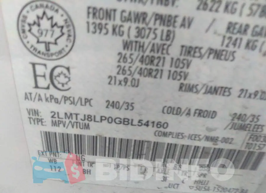 2LMTJ8LP0GBL54160 Photo# 9