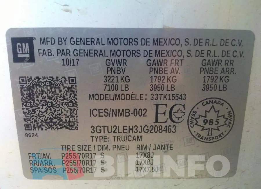 3GTU2LEH3JG208463 Photo# 9