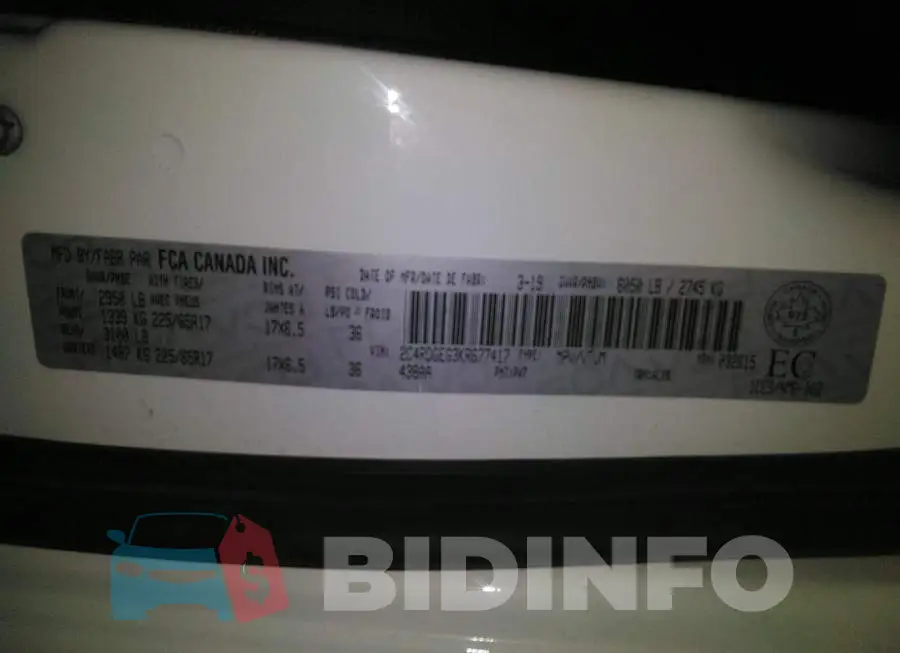 2C4RDGEG3KR677417 Photo# 9
