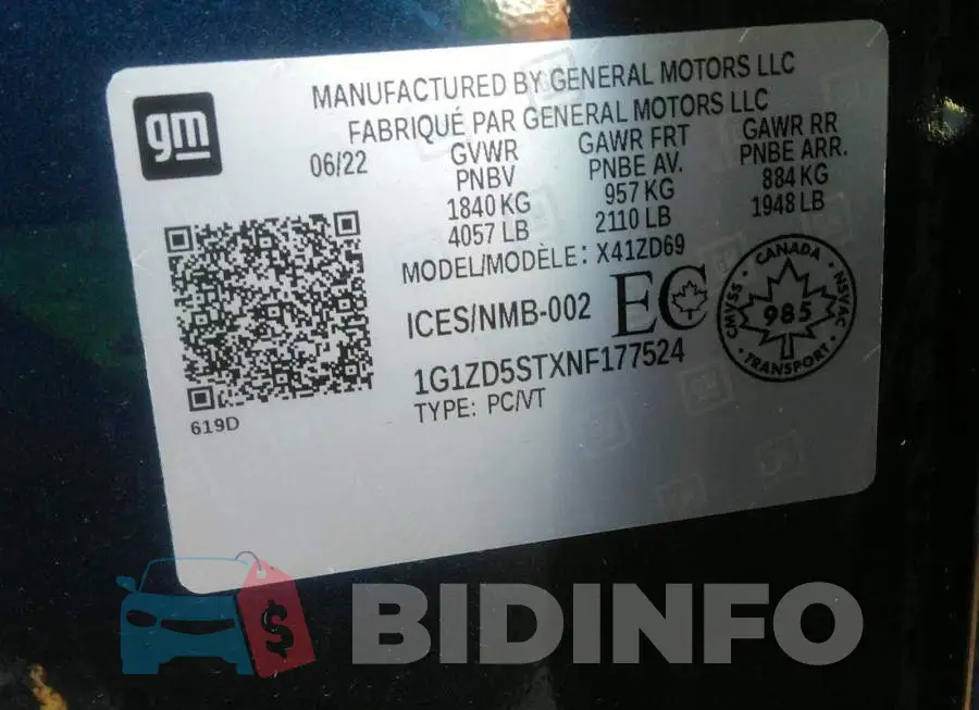 1G1ZD5STXNF177524 Photo# 9