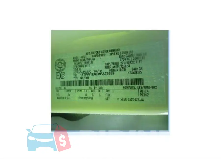 1FTFW1E89MFA79989 Photo# 9