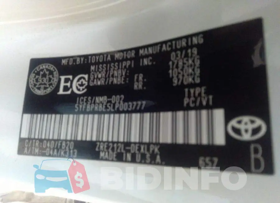 5YFBPRBE5LP003777 Photo# 9