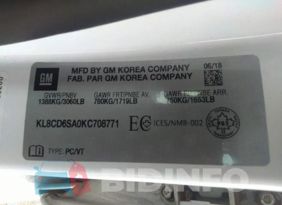 KL8CD6SA0KC708771 Photo# 9