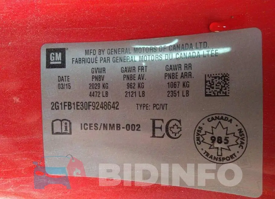 2G1FB1E30F9248642 Photo# 9