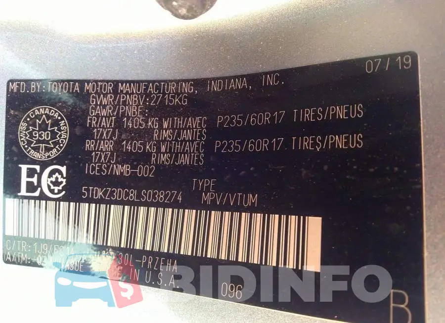 5TDKZ3DC8LS038274 Photo# 9