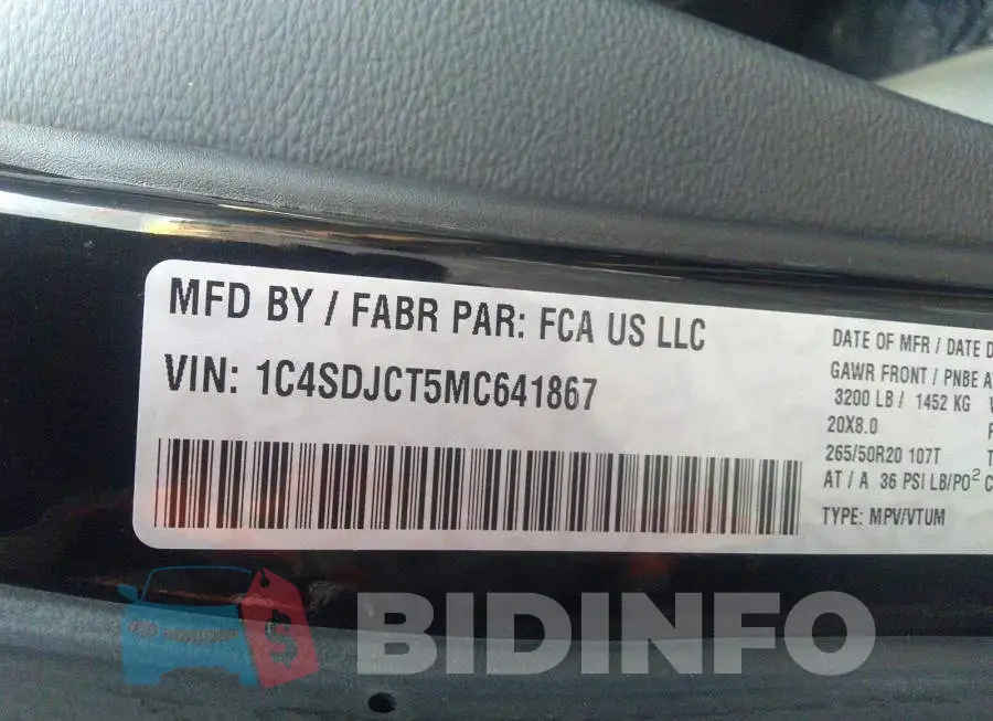 1C4SDJCT5MC641867 Photo# 9