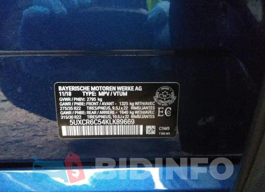 5UXCR6C54KLK89669 Photo# 9
